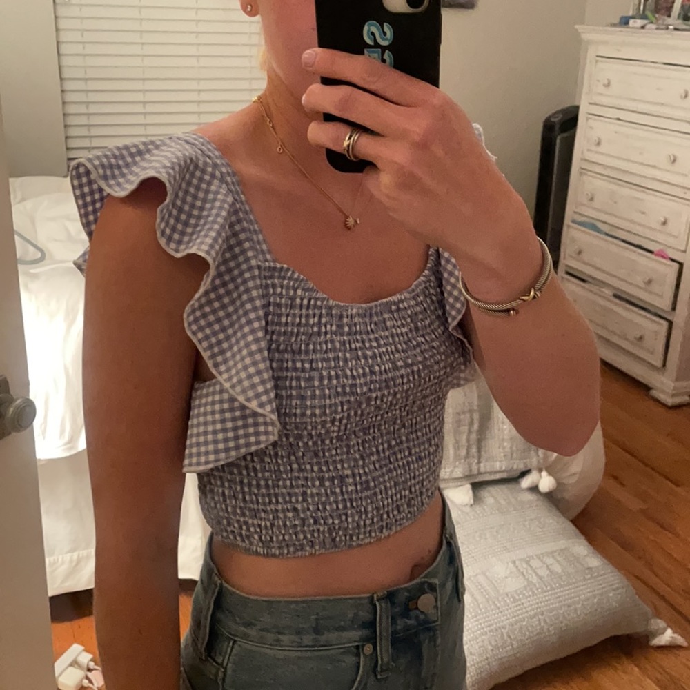 Super Down Gingham Top - image 4